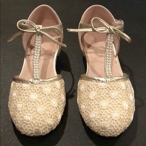 Chasing Fireflies Pearly Lace Heels